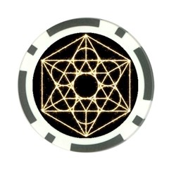 Sacred Geometry: Metatron Poker Chip Card Guard from ArtsNow.com Back