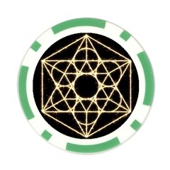 Sacred Geometry: Metatron Poker Chip Card Guard from ArtsNow.com Back