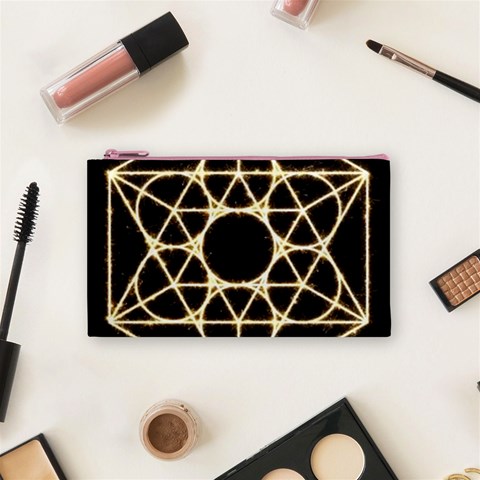 Sacred Geometry: Metatron Cosmetic Bag (Small) from ArtsNow.com Front