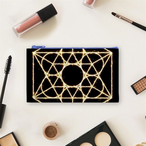 Sacred Geometry: Metatron Cosmetic Bag (Small) from ArtsNow.com Front