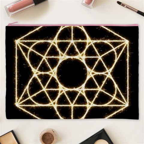 Sacred Geometry: Metatron Cosmetic Bag (XXXL) from ArtsNow.com Front