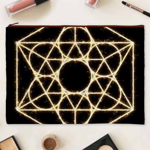 Sacred Geometry: Metatron Cosmetic Bag (XXXL) from ArtsNow.com Front