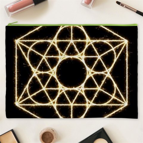 Sacred Geometry: Metatron Cosmetic Bag (XXXL) from ArtsNow.com Front