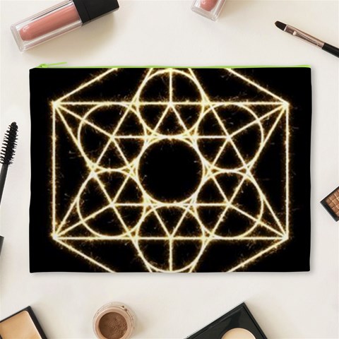 Sacred Geometry: Metatron Cosmetic Bag (XL) from ArtsNow.com Front