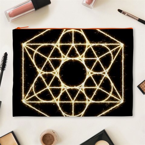 Sacred Geometry: Metatron Cosmetic Bag (XL) from ArtsNow.com Front
