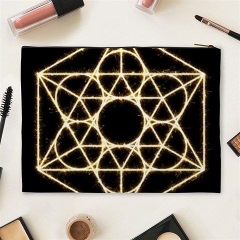 Sacred Geometry: Metatron Cosmetic Bag (XL) from ArtsNow.com Back