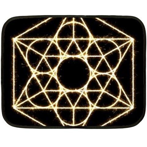 Sacred Geometry: Metatron Fleece Blanket (Mini) from ArtsNow.com 35 x27  Blanket
