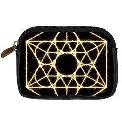 Sacred Geometry: Metatron Digital Camera Leather Case from ArtsNow.com Front