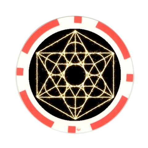 Sacred Geometry: Metatron Poker Chip Card Guard (10 pack) from ArtsNow.com Front
