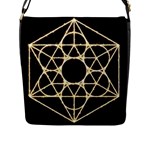 Sacred Geometry: Metatron Flap Closure Messenger Bag (L)