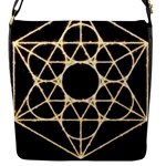 Sacred Geometry: Metatron Flap Closure Messenger Bag (S)