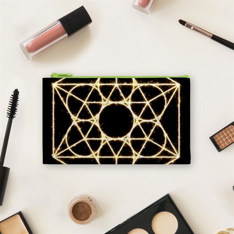 Sacred Geometry: Metatron Cosmetic Bag (Small) from ArtsNow.com Front