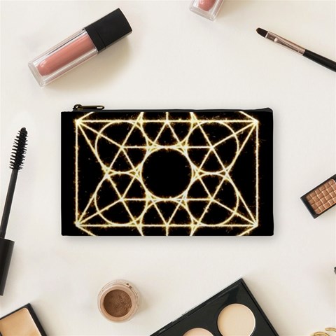 Sacred Geometry: Metatron Cosmetic Bag (Small) from ArtsNow.com Front