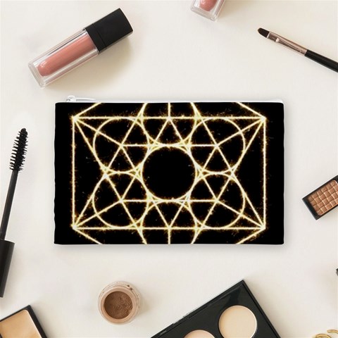 Sacred Geometry: Metatron Cosmetic Bag (Medium) from ArtsNow.com Front