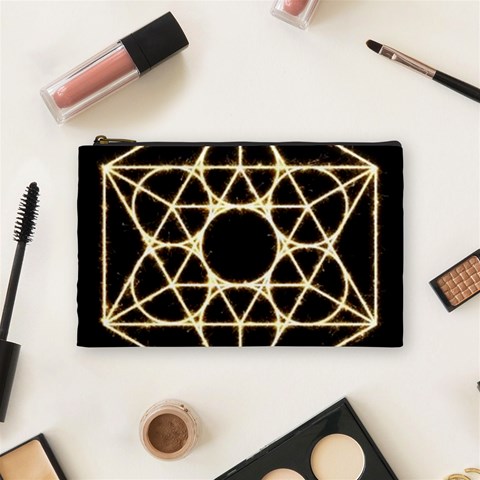 Sacred Geometry: Metatron Cosmetic Bag (Medium) from ArtsNow.com Front