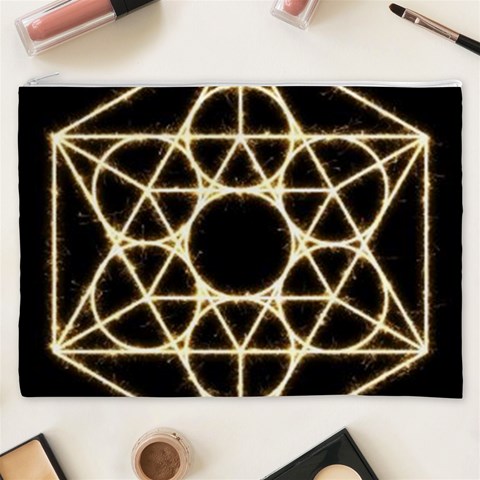 Sacred Geometry: Metatron Cosmetic Bag (XXXL) from ArtsNow.com Front
