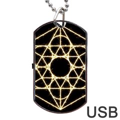 Sacred Geometry: Metatron Dog Tag USB Flash (Two Sides) from ArtsNow.com Back