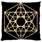 Sacred Geometry: Metatron Large Flano Cushion Case (One Side)