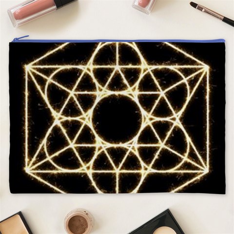 Sacred Geometry: Metatron Cosmetic Bag (XXXL) from ArtsNow.com Front