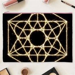 Sacred Geometry: Metatron Cosmetic Bag (XXXL) from ArtsNow.com Front