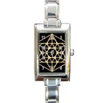 Sacred Geometry: Metatron Rectangle Italian Charm Watch