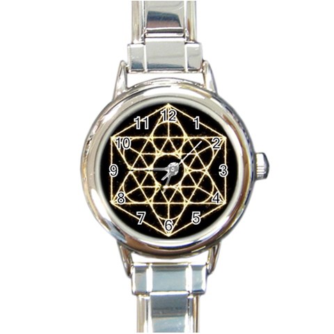 Sacred Geometry: Metatron Round Italian Charm Watch from ArtsNow.com Front