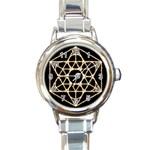 Sacred Geometry: Metatron Round Italian Charm Watch
