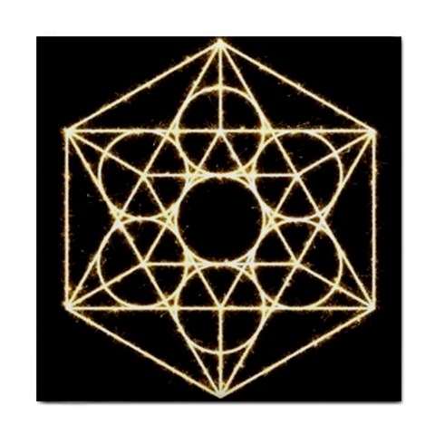 Sacred Geometry: Metatron Tile Coaster from ArtsNow.com Front