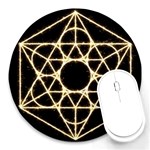 Sacred Geometry: Metatron Round Mousepad