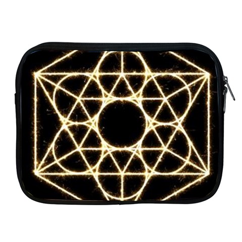 Sacred Geometry: Metatron Apple iPad Zipper Case from ArtsNow.com Front