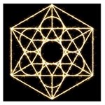 Sacred Geometry: Metatron Large Satin Scarf (Square)