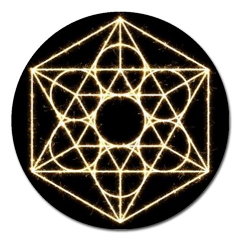 Sacred Geometry: Metatron Magnet 5  (Round) from ArtsNow.com Front