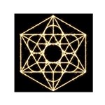 Sacred Geometry: Metatron Small Satin Scarf (Square)