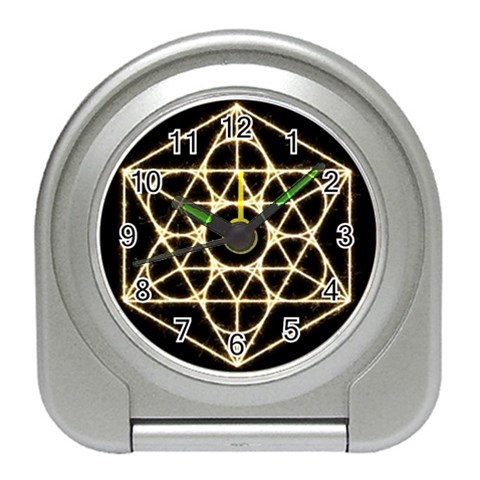 Sacred Geometry: Metatron Travel Alarm Clock from ArtsNow.com Front