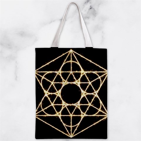 Sacred Geometry: Metatron Zipper Classic Tote Bag from ArtsNow.com Front