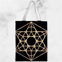 Sacred Geometry: Metatron Zipper Classic Tote Bag from ArtsNow.com Back