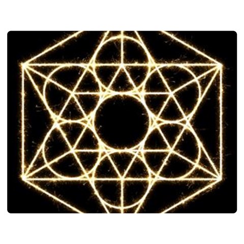 Sacred Geometry: Metatron Double Sided Flano Blanket (Medium) from ArtsNow.com 60 x50  Blanket Front