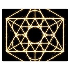 Sacred Geometry: Metatron Double Sided Flano Blanket (Medium) from ArtsNow.com 60 x50  Blanket Back