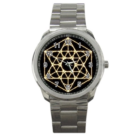 Sacred Geometry: Metatron Sport Metal Watch from ArtsNow.com Front