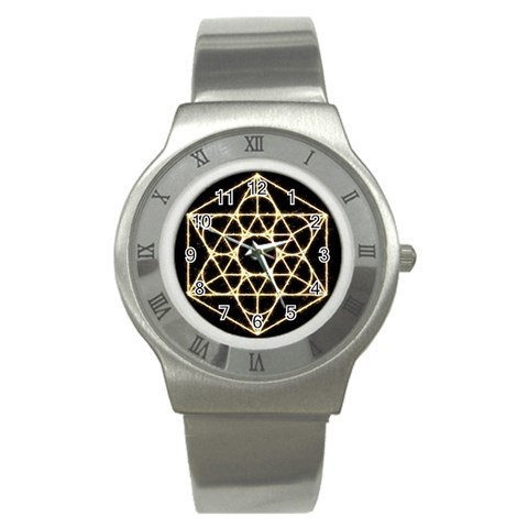 Sacred Geometry: Metatron Stainless Steel Watch from ArtsNow.com Front