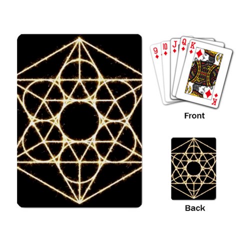 Sacred Geometry: Metatron Playing Cards Single Design (Rectangle) from ArtsNow.com Back