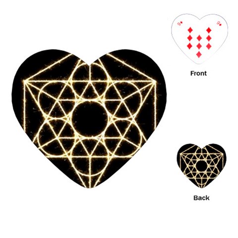 Sacred Geometry: Metatron Playing Cards Single Design (Heart) from ArtsNow.com Front