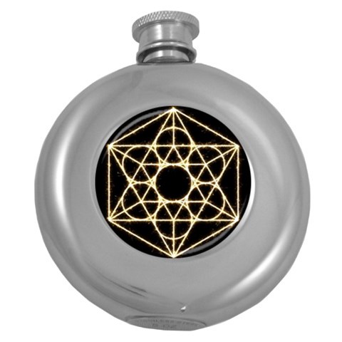 Sacred Geometry: Metatron Hip Flask (5 oz) from ArtsNow.com Front