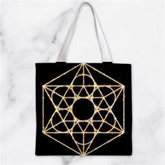 Sacred Geometry: Metatron Zipper Grocery Tote Bag from ArtsNow.com Back