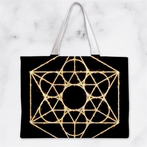 Sacred Geometry: Metatron Zipper Mini Tote Bag from ArtsNow.com Front