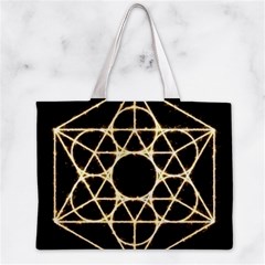 Sacred Geometry: Metatron Zipper Mini Tote Bag from ArtsNow.com Back