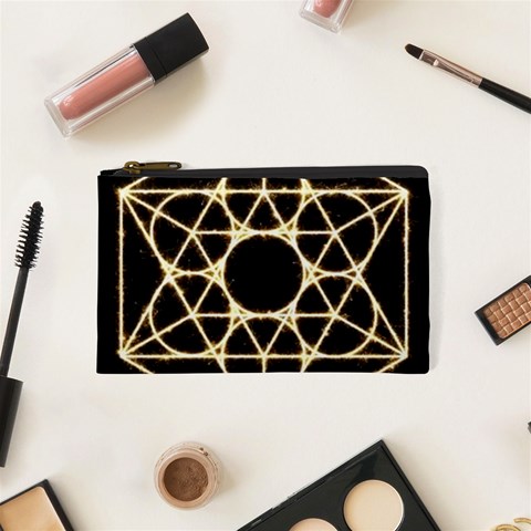 Sacred Geometry: Metatron Cosmetic Bag (XS) from ArtsNow.com Front