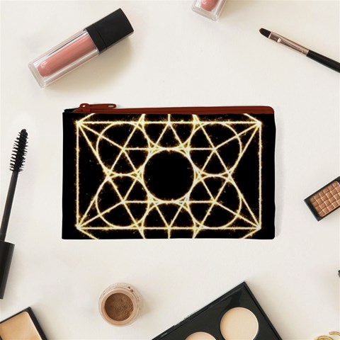 Sacred Geometry: Metatron Cosmetic Bag (XS) from ArtsNow.com Front