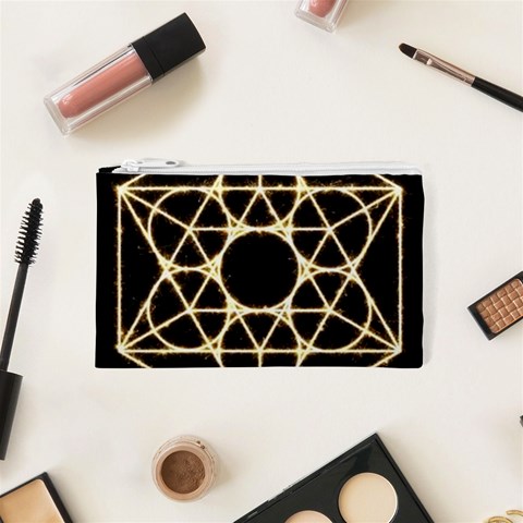 Sacred Geometry: Metatron Cosmetic Bag (XS) from ArtsNow.com Front