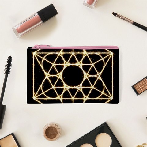 Sacred Geometry: Metatron Cosmetic Bag (XS) from ArtsNow.com Front